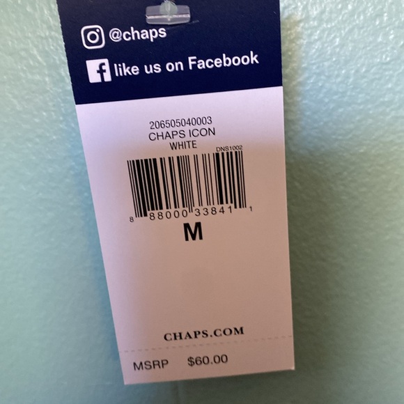 Chaps white long sleeve blouse. Size medium - Picture 4 of 6